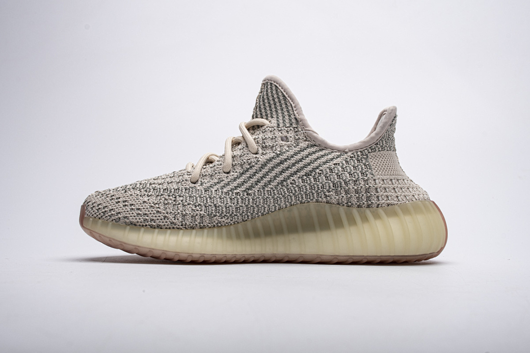 【AB1AH】天鹅白星5318  本地版真爆米花 椰子Adidas Yeezy 350 Boost V2 "Citrin Reflective" FW5318