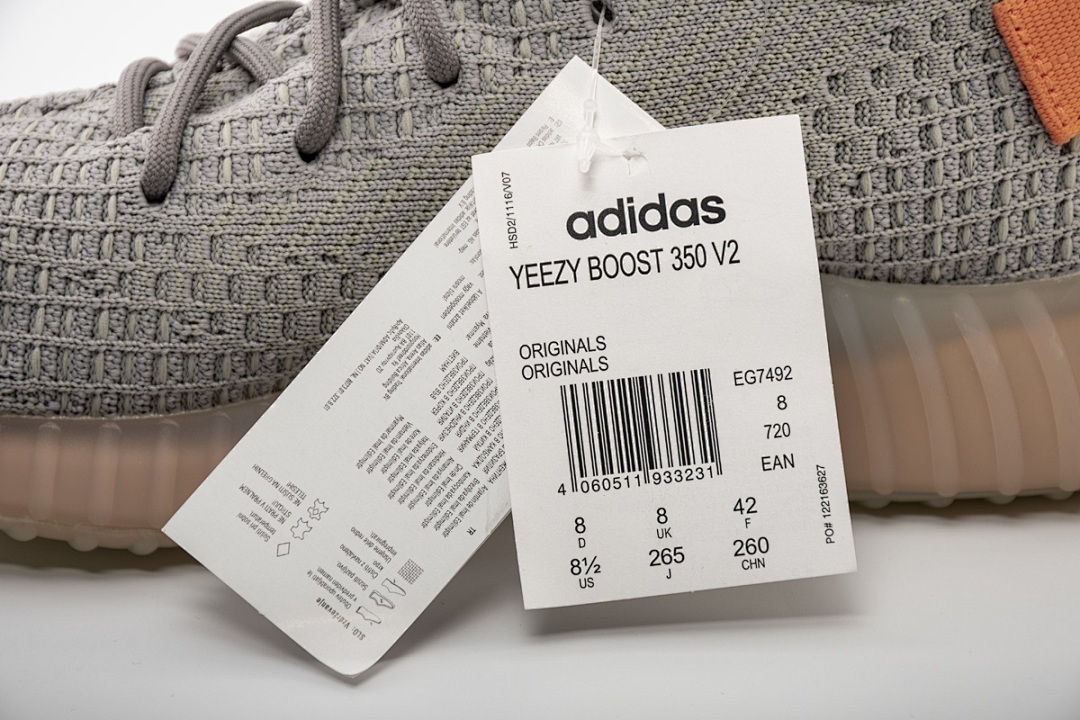 【AB1AH】欧洲 7492   Adidas Yeezy Boost 350 V2 “True Form”EG7492