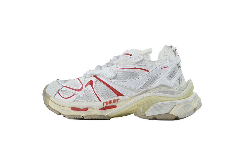 【EA5LJ】白红-3 巴黎世家2.0 779064 W3RXP 9260  Balenciaga Wms Runner Sneaker 'White Red'