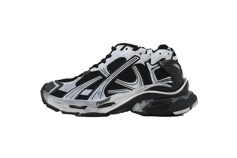 【EA1LJ】黑白-7 巴黎世家7.5代灯鞋减震运动跑步鞋 Balenciaga Runner Black White