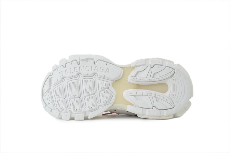 【DA3LL】彩带全白C-12 巴黎世家3代绑带时尚复古低帮老爹鞋 800592 WTEHK 0123 Balenciaga Track Trail Lace 'White Red'