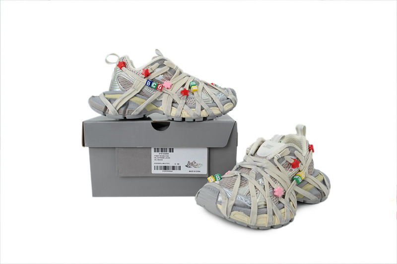 【DA0LJ】挂饰香槟L-1 巴黎10代跑鞋 778697 W3XBD 9188 Balenciaga 3XL Sneaker Eggshell Multico