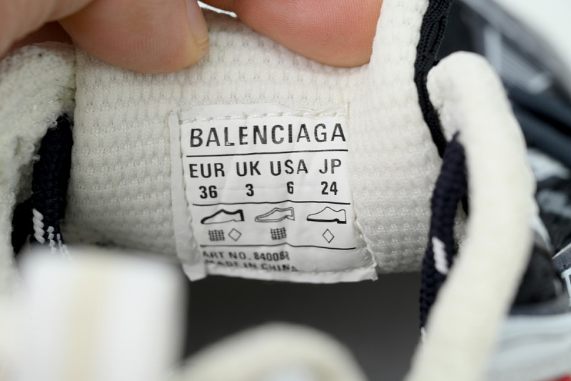 【DA0LJ】红蓝印花M-1 巴黎10代跑鞋 840088 W3XSG 9161 Balenciaga 3XL Sneaker Eggshell Red Navy