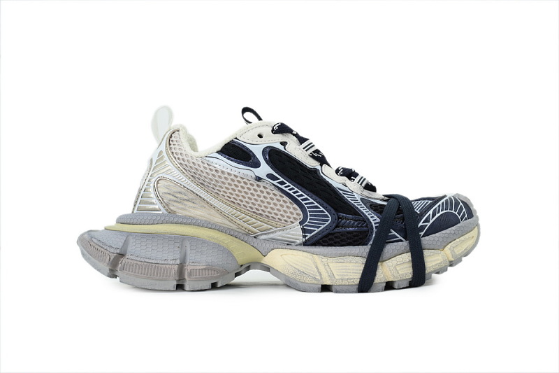 【DA0LJ】红蓝印花M-1 巴黎10代跑鞋 840088 W3XSG 9161 Balenciaga 3XL Sneaker Eggshell Red Navy