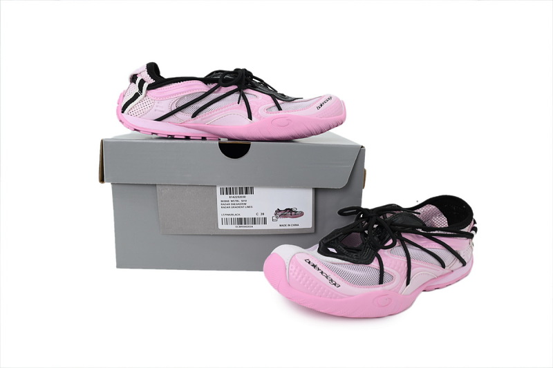 【CA0LJ】粉黑A-3 巴黎世家25代绑带款减震运动跑步鞋 865868 WSTBL 5010 Balenciaga Wmns Radar Slip-On 'Pink Black'