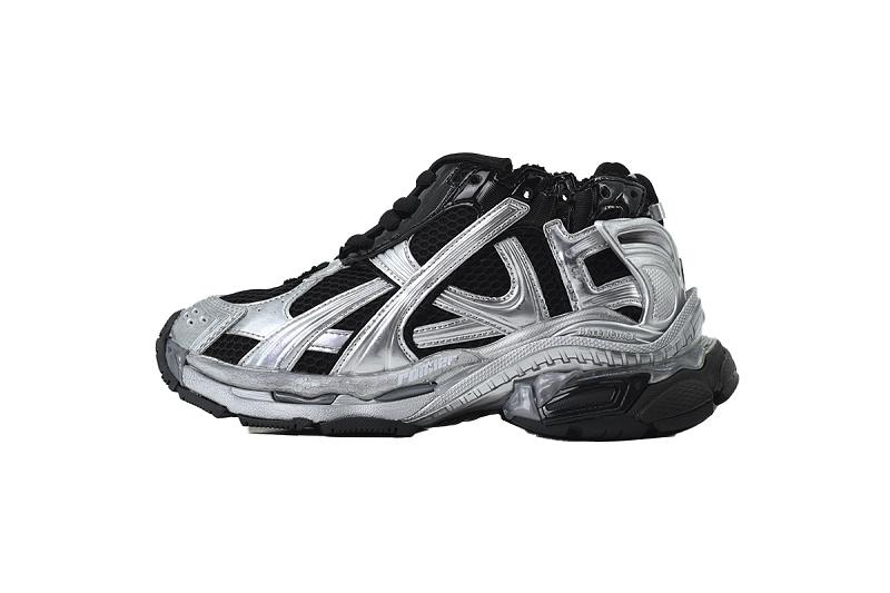 【EA1LJ】黑银-8 巴黎世家7.5代灯鞋减震运动跑步鞋 853223 WRNLD 1125 Balenciaga Runner Black Silver