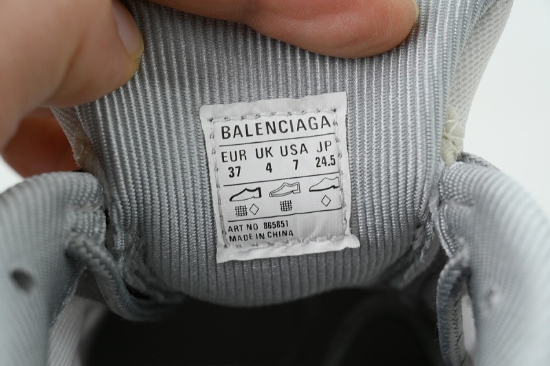 【DA0LJ】灰黑-5 巴黎世家24代减震运动跑步鞋 865851 WTR2G 1800 Balenciaga Triple S 2 'Gradient Grey'