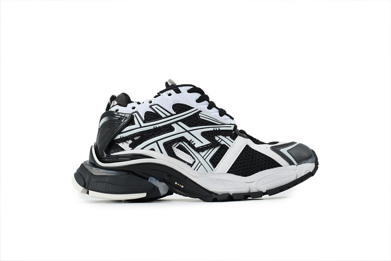 【EA5P7】黑白 巴黎世家7代减震运动跑步灯鞋 677403 W3RB2 9010 Balenciaga Runner Black White