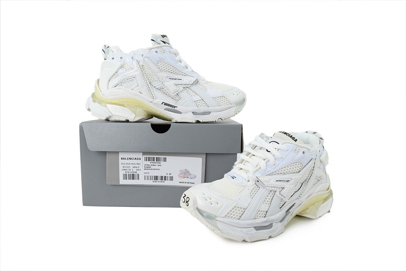 yupoo_363991_570bcb61.jpg 【EA5P7】全白 巴黎世家7代减震运动跑步灯鞋 677402 W3RA1 9000 Balenciaga Runner All White