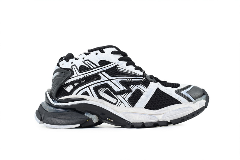 【EA1LJ】黑白-5 巴黎世家7代灯鞋减震运动跑步鞋 853225 WRNLD 9010 Balenciaga Runner Black and White
