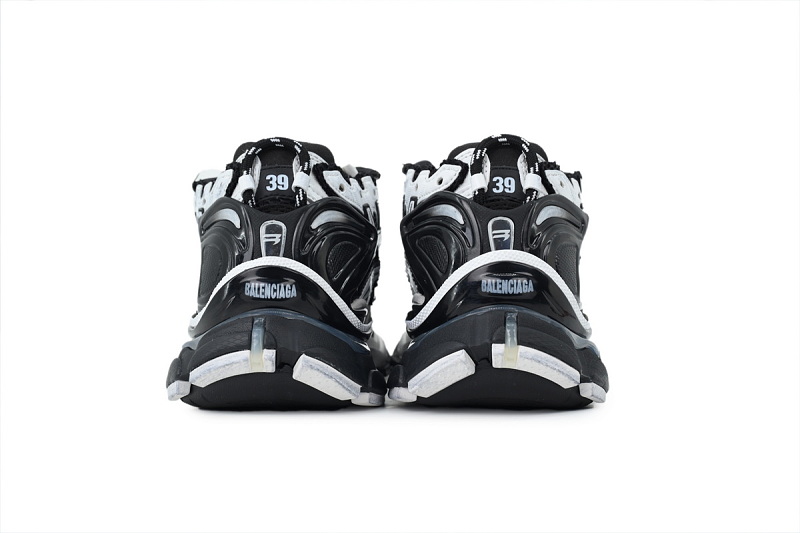 【EA1LJ】黑白-5 巴黎世家7代灯鞋减震运动跑步鞋 853225 WRNLD 9010 Balenciaga Runner Black and White
