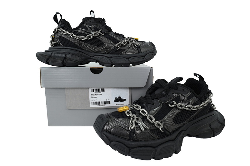 【EA5LJ】黑色锁链-5 巴黎10代链条挂锁低帮老爹鞋  825622 W3XPL 1882  Balenciaga Black