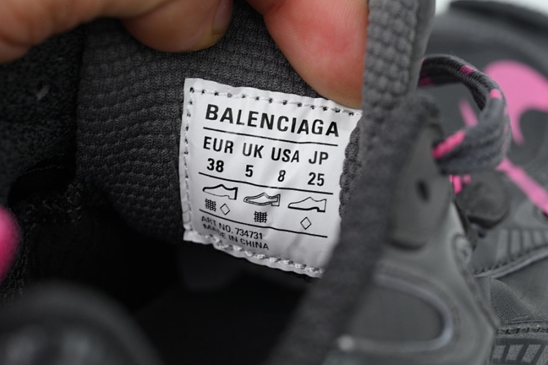 【CA5AH】网纱黑1150 巴黎10代跑鞋 734734 WXLCR 1150 Balenciaga Netting Black