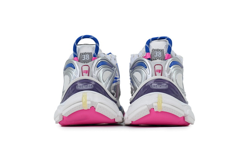 【CA1P7】白紫粉 巴黎世家7.5代减震运动跑步鞋 Balenciaga White Purple Powder