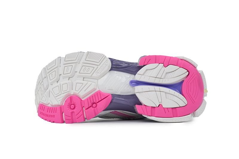 【CA1P7】白紫粉 巴黎世家7.5代减震运动跑步鞋 Balenciaga White Purple Powder