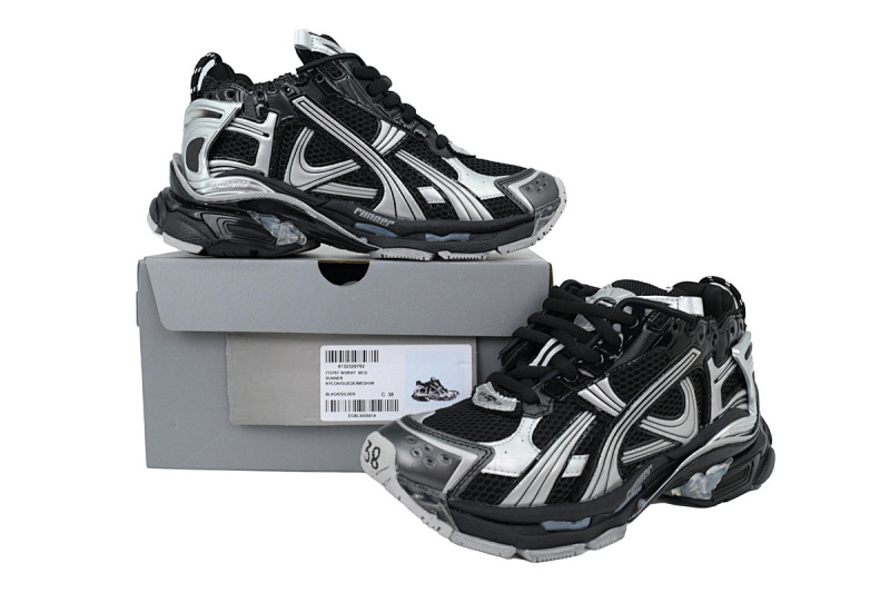 yupoo_364372_0a2f07c6.jpg 【CA1P7】黑银 巴黎世家7.5代减震运动跑步鞋 Balenciaga Runner Sneaker 'Black Silver'