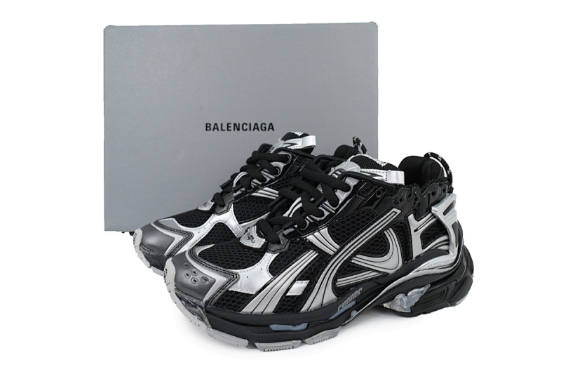 yupoo_364372_c0a3ceab.jpg 【CA1P7】黑银 巴黎世家7.5代减震运动跑步鞋 Balenciaga Runner Sneaker 'Black Silver'