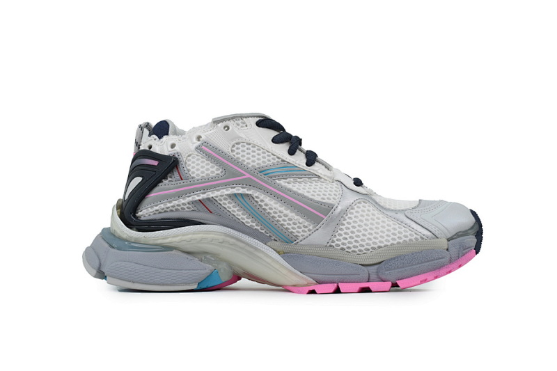【CA1P7】浅灰深兰 巴黎世家7.5代减震运动跑步鞋 772767 W3RNY 0322 Balenciaga Light Grey Deep Orchid