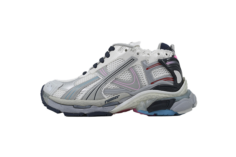【CA1P7】浅灰深兰 巴黎世家7.5代减震运动跑步鞋 772767 W3RNY 0322 Balenciaga Light Grey Deep Orchid