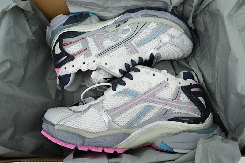 【CA1P7】浅灰深兰 巴黎世家7.5代减震运动跑步鞋 772767 W3RNY 0322 Balenciaga Light Grey Deep Orchid