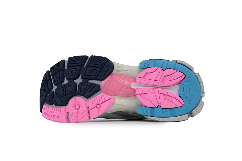【CA1P7】浅灰深兰 巴黎世家7.5代减震运动跑步鞋 772767 W3RNY 0322 Balenciaga Light Grey Deep Orchid