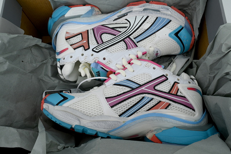 【CA1P7】白粉蓝 巴黎世家7.5代减震运动跑步鞋 772767 W3RMU 9458 Balenciaga Wmns Runner Sneaker 'Grey Multi-Color'