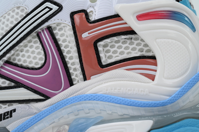 【CA1P7】白粉蓝 巴黎世家7.5代减震运动跑步鞋 772767 W3RMU 9458 Balenciaga Wmns Runner Sneaker 'Grey Multi-Color'