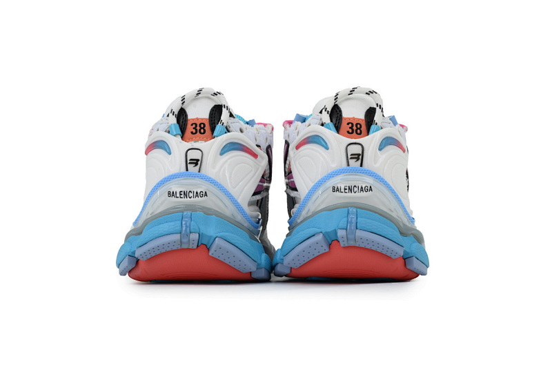 【CA1P7】白粉蓝 巴黎世家7.5代减震运动跑步鞋 772767 W3RMU 9458 Balenciaga Wmns Runner Sneaker 'Grey Multi-Color'