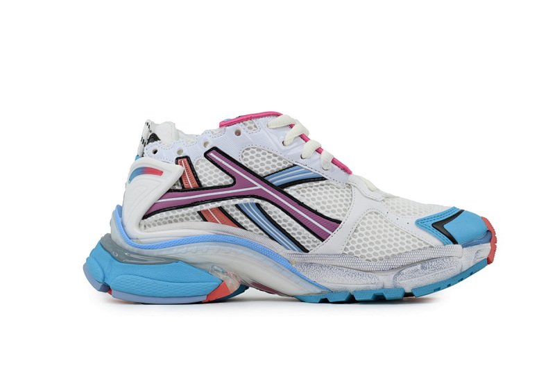 【CA1P7】白粉蓝 巴黎世家7.5代减震运动跑步鞋 772767 W3RMU 9458 Balenciaga Wmns Runner Sneaker 'Grey Multi-Color'