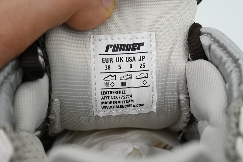 【CA1P7】米灰棕 巴黎世家7.5代减震运动跑步鞋 772774 W3RMU 2000 Balenciaga Runner Sneaker 'Grey Brown
