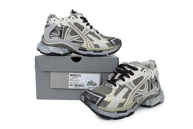 【CA1P7】米灰棕 巴黎世家7.5代减震运动跑步鞋 772774 W3RMU 2000 Balenciaga Runner Sneaker 'Grey Brown