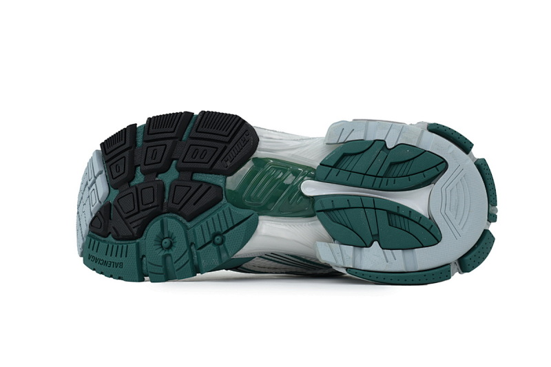【CA1P7】白黑绿 巴黎世家7.5代减震运动跑步鞋 772774 W3RMU 0623 Balenciaga Runner Sneaker 'White Green Blue'
