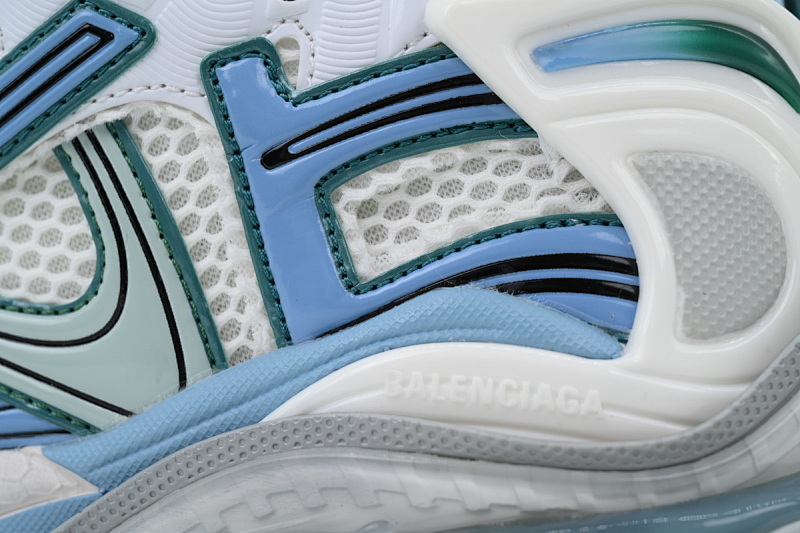 【CA1P7】白黑绿 巴黎世家7.5代减震运动跑步鞋 772774 W3RMU 0623 Balenciaga Runner Sneaker 'White Green Blue'