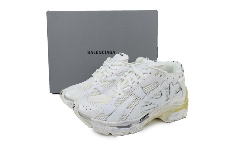 【CA1P7】全白 巴黎世家7.5代减震运动跑步鞋 Balenciaga Runner Sneaker 'White'