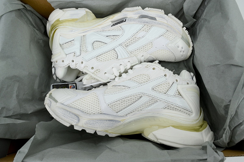 【CA1P7】全白 巴黎世家7.5代减震运动跑步鞋 Balenciaga Runner Sneaker 'White'