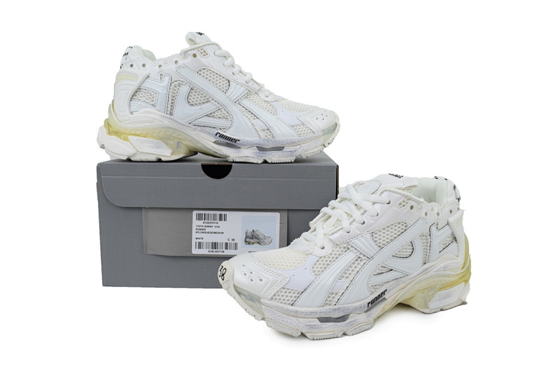 【CA1P7】全白 巴黎世家7.5代减震运动跑步鞋 Balenciaga Runner Sneaker 'White'