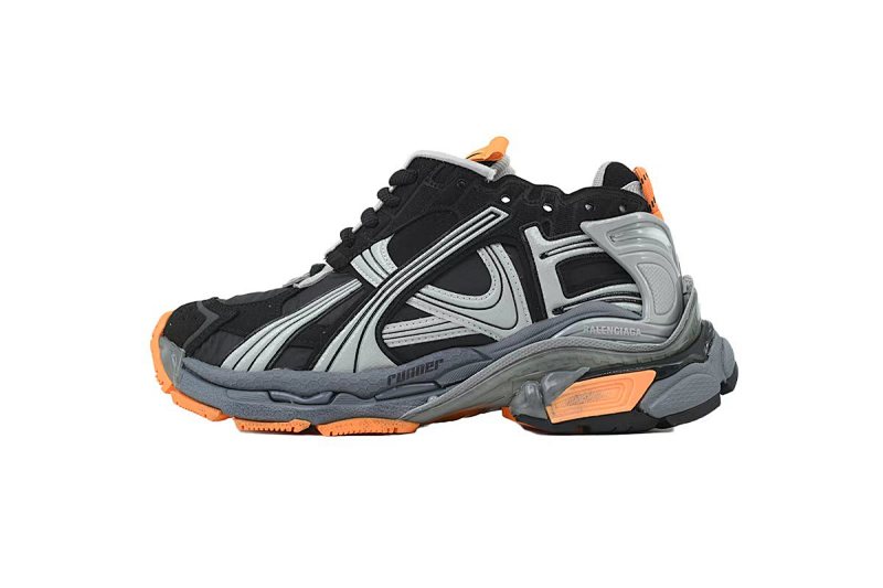 【CA1P7】黑桔 巴黎世家7.5代减震运动跑步鞋 772774 W3RNY 1878 Balenciaga Runner Sneaker 'Black Fluo Orange'