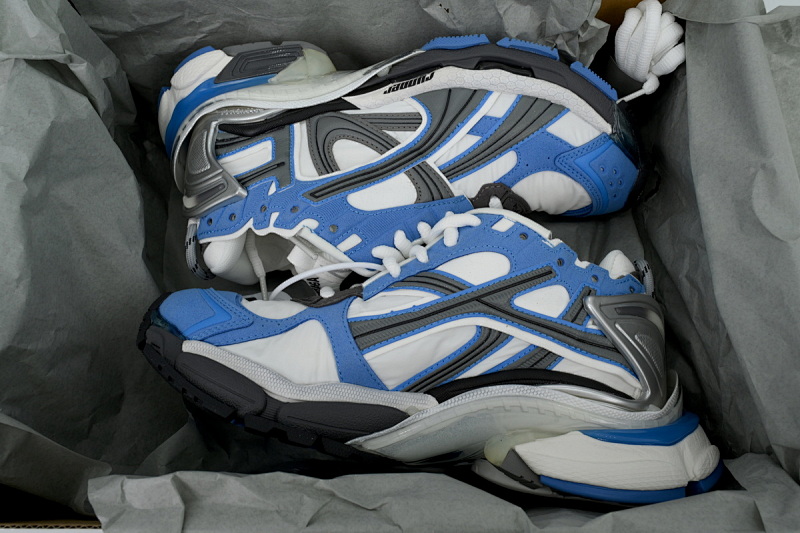 【CA1P7】白蓝灰 巴黎世家7.5代减震运动跑步鞋 772774 W3RNY 4912 Balenciaga Runner Sneaker 'Worn-Out - Blue Grey'
