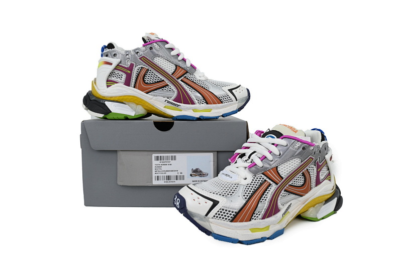 【CA1P7】多彩 巴黎世家7.5代减震运动跑步鞋 772767 W3RBW 9168 Balenciaga Runner Sneaker Color Orange Powder