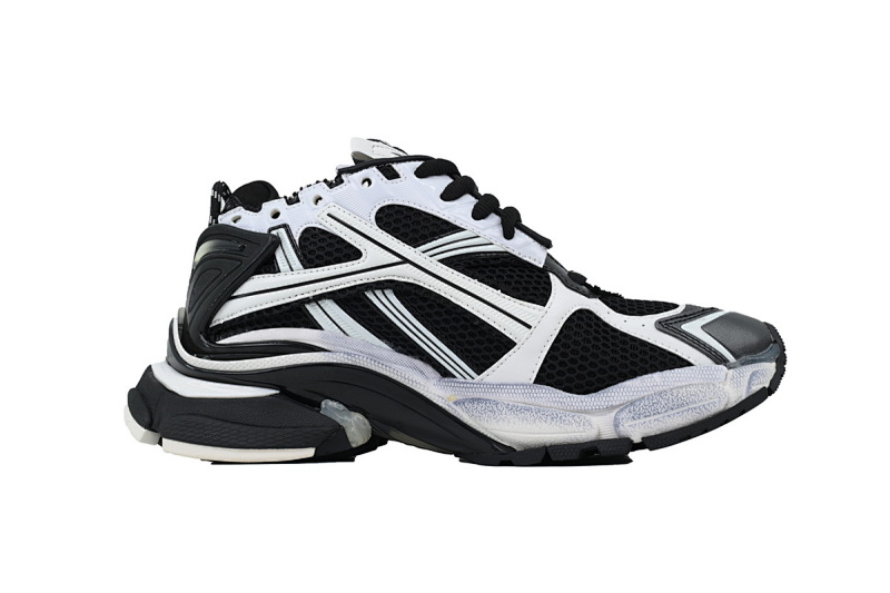 【CA1P7】黑白 巴黎世家7.5代减震运动跑步鞋 772774 W3RMU 9010 Balenciaga Runner Sneaker 'White Black'