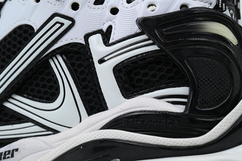 【CA1P7】黑白 巴黎世家7.5代减震运动跑步鞋 772774 W3RMU 9010 Balenciaga Runner Sneaker 'White Black'