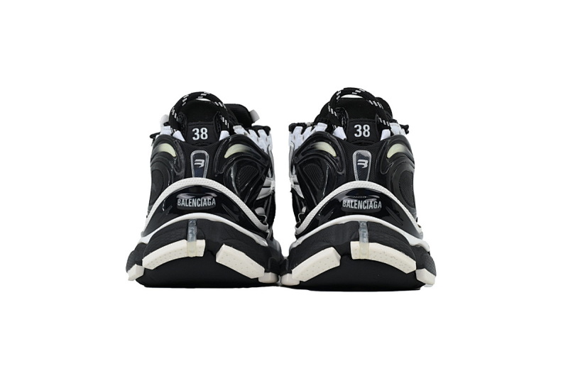 【CA1P7】黑白 巴黎世家7.5代减震运动跑步鞋 772774 W3RMU 9010 Balenciaga Runner Sneaker 'White Black'
