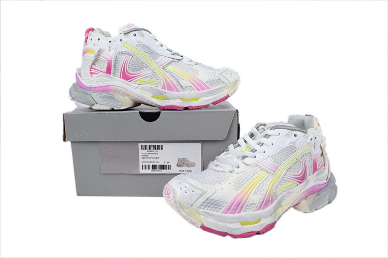 【EA0LJ】渐变黄粉-35 巴黎世家7.5代减震运动跑步鞋 772767 WRUNG 9517 Balenciaga Runner Sneaker Gradient Yellow Powder