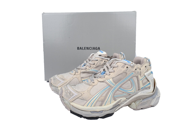 【EA0LJ】棕蓝-29 巴黎世家7.5代减震运动跑步鞋  772767 W3RNY 2240  Balenciaga Runner Sneaker Brown Blue