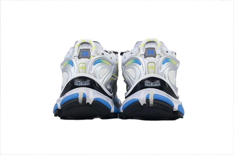 【EA0LJ】白兰黄-26 巴黎世家7.5代减震运动跑步鞋 772767 W3RNY 0213 Balenciaga Runner Sneaker White Blue Yellow