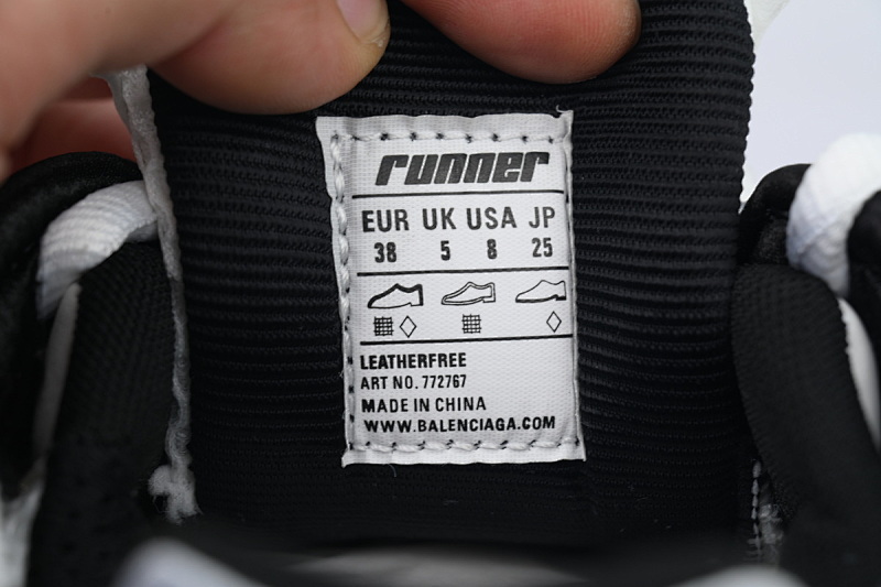 【EA0LJ】白兰黄-26 巴黎世家7.5代减震运动跑步鞋 772767 W3RNY 0213 Balenciaga Runner Sneaker White Blue Yellow