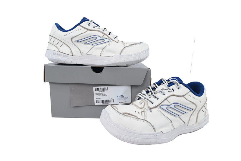 【DA5LJ】白蓝-5 巴黎18代 841765 WCURB 9141  Balenciaga HAMPTONS WORN-OUT White Blue
