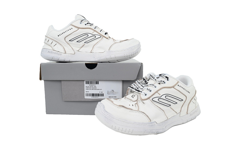 【DA5LJ】白色-1巴黎18代 841763 WCURS 9000 Balenciaga HAMPTONS WORN-OUT White