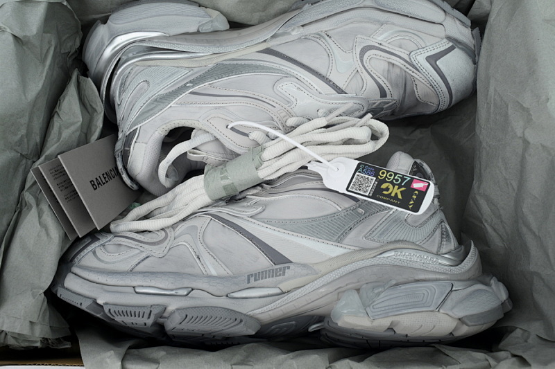 【EA5LJ】灰银色-16 巴黎世家2.0 779064 WRNNY 1180 Balenciaga  Runner2.0 Grey Silver