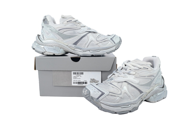 【EA5LJ】灰银色-16 巴黎世家2.0 779064 WRNNY 1180 Balenciaga  Runner2.0 Grey Silver